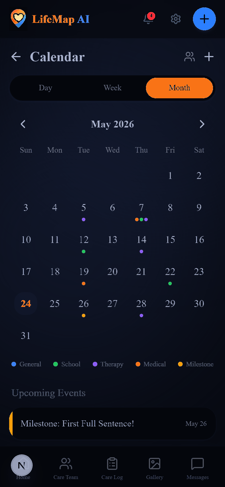 Calendar dark